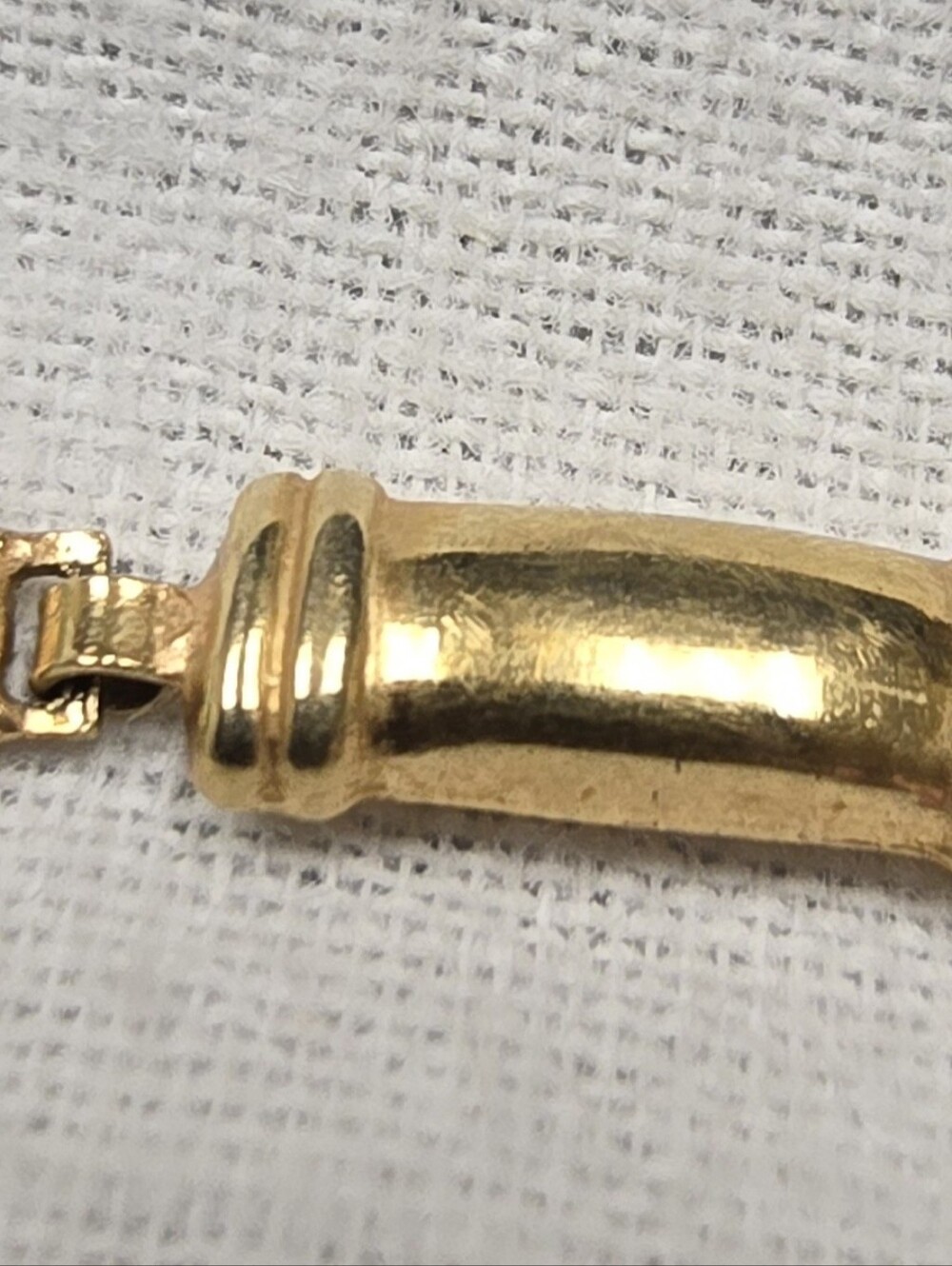 18K Gold Link Bracelet From Italy. 750 Stamp - Picture 8 of 9